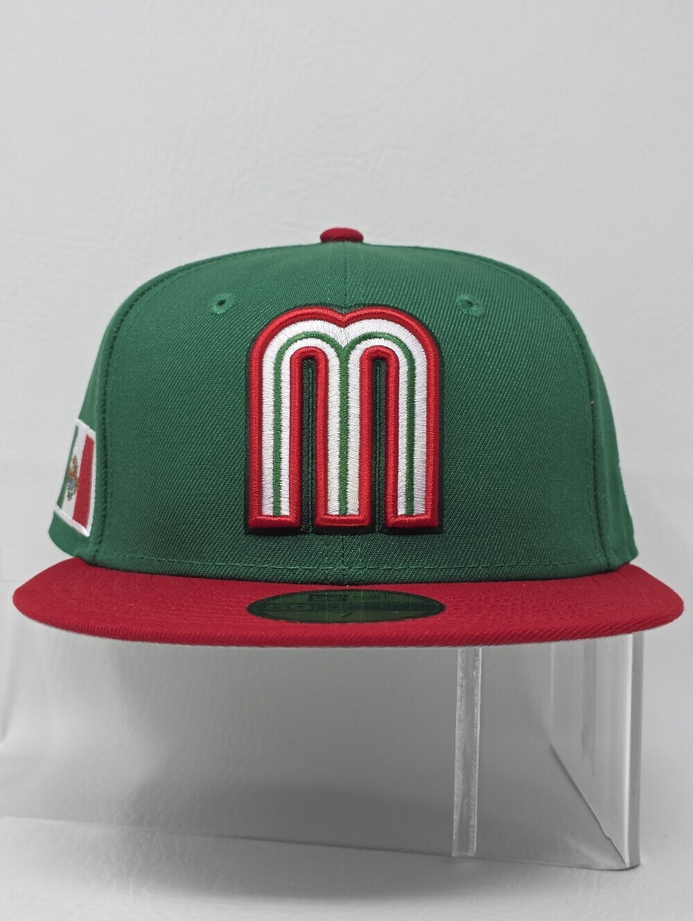 New Era 59Fifty Mexico Fitted Hat Size 7 1/2 Green Red WBC 2026 Baseball New - Picture 2 of 10